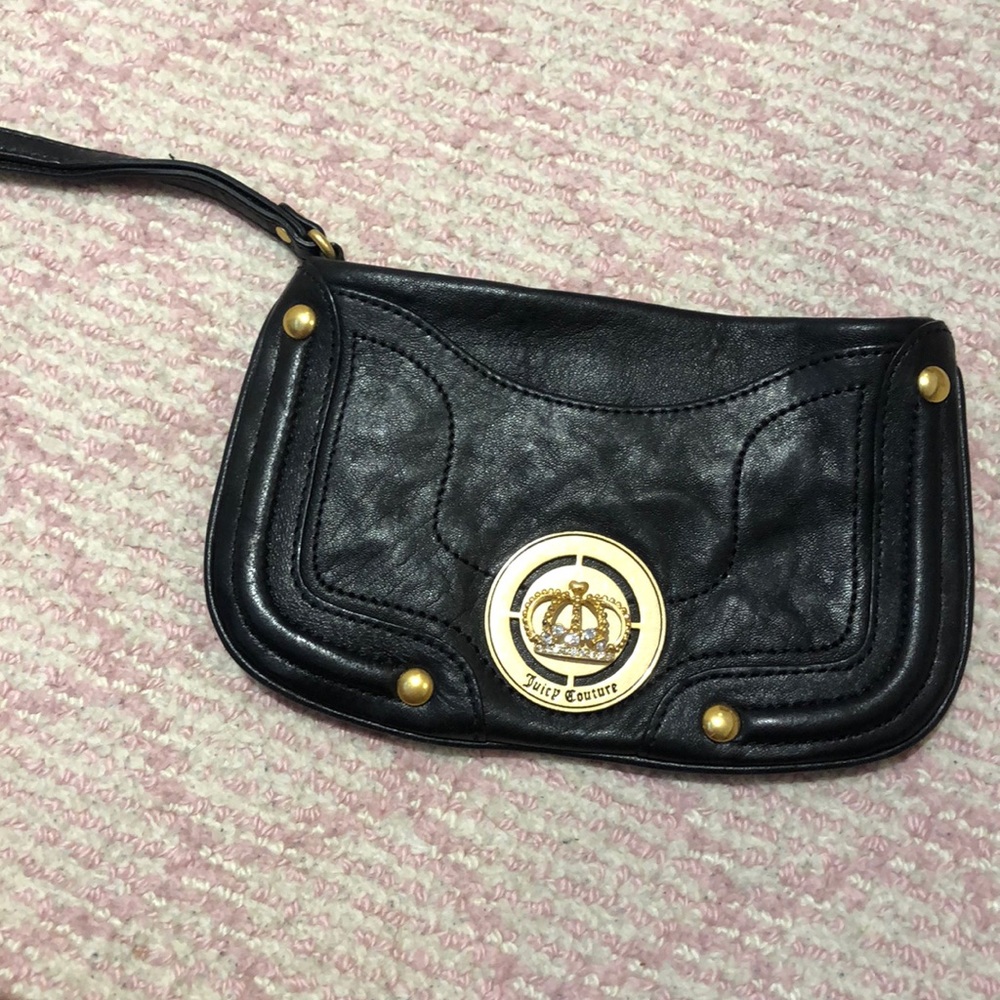 Juicy Couture black wristlet